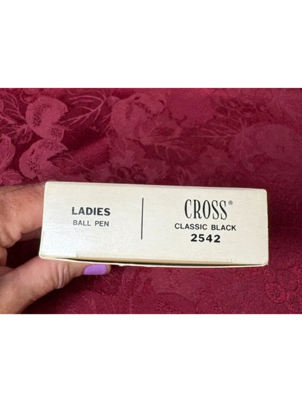 Vtg Cross Ladies Classic Black Ball Pen 2542 